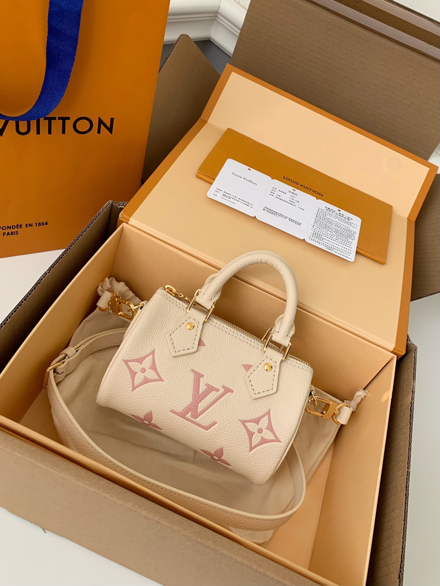 「#559」 Lovis Vuitton NANO SPEEDY 16*10*7.5cm - Image 2