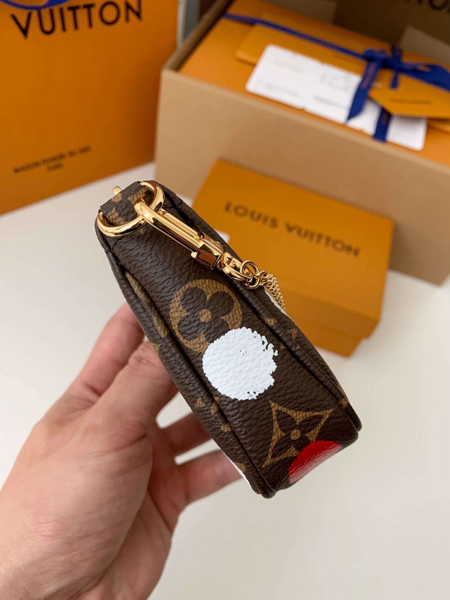 「#560」LV x YK MINI POCHETTE ACCESSOIRES 15.5*10.5*4cm - Image 3