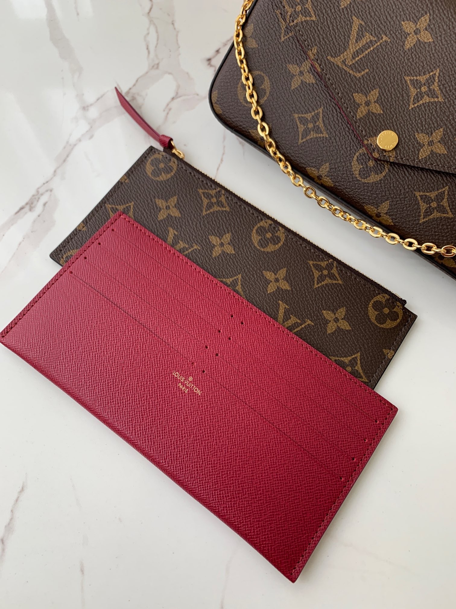 「#579」LOUIS VUITTON POCHETTE FELICIE M61276 21cm - Image 5