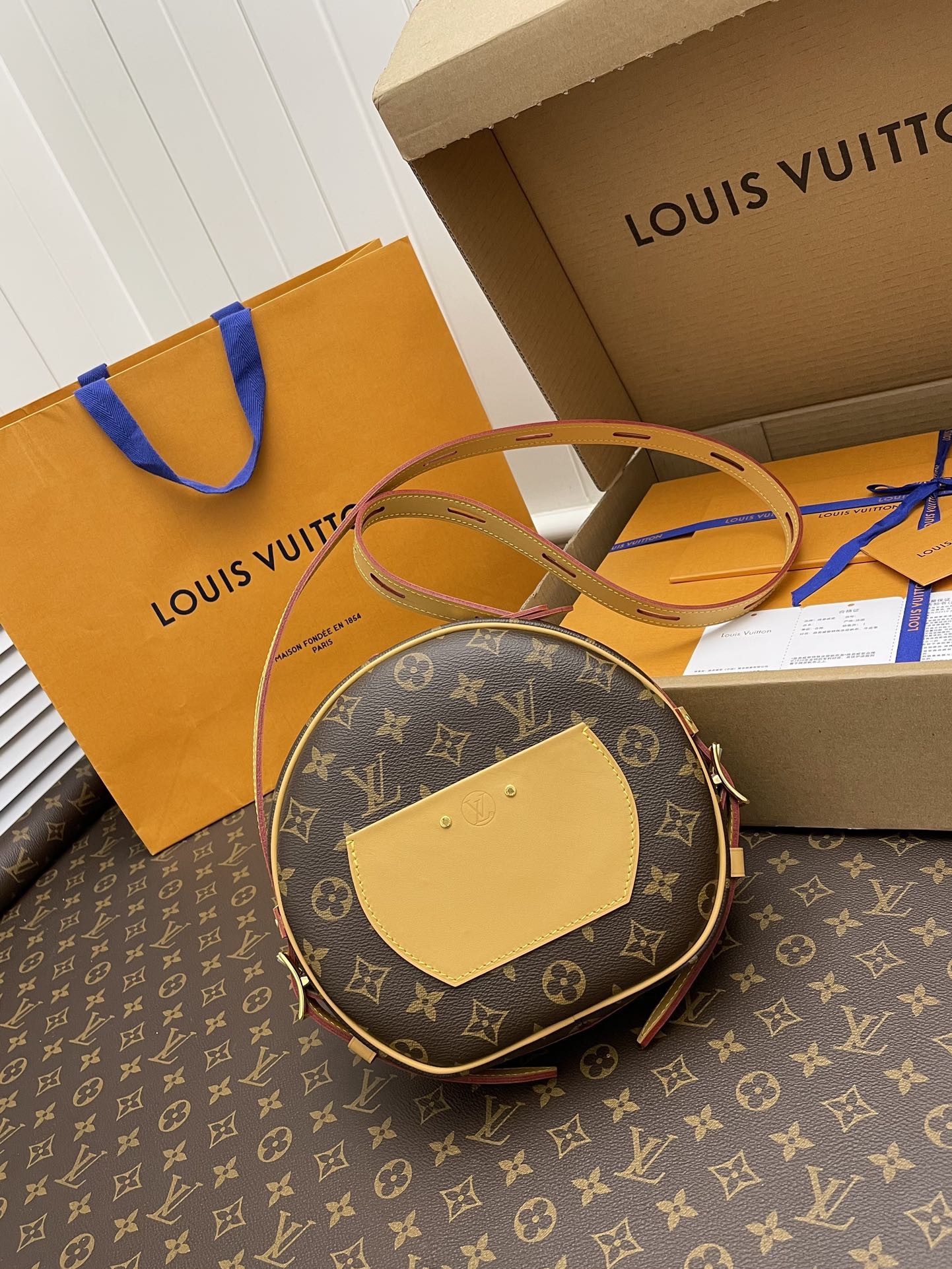 「#582」LOUIS VUITTON BOITE CHAPEAU SOUPLE M45647 20*22.5*8cm - Image 4