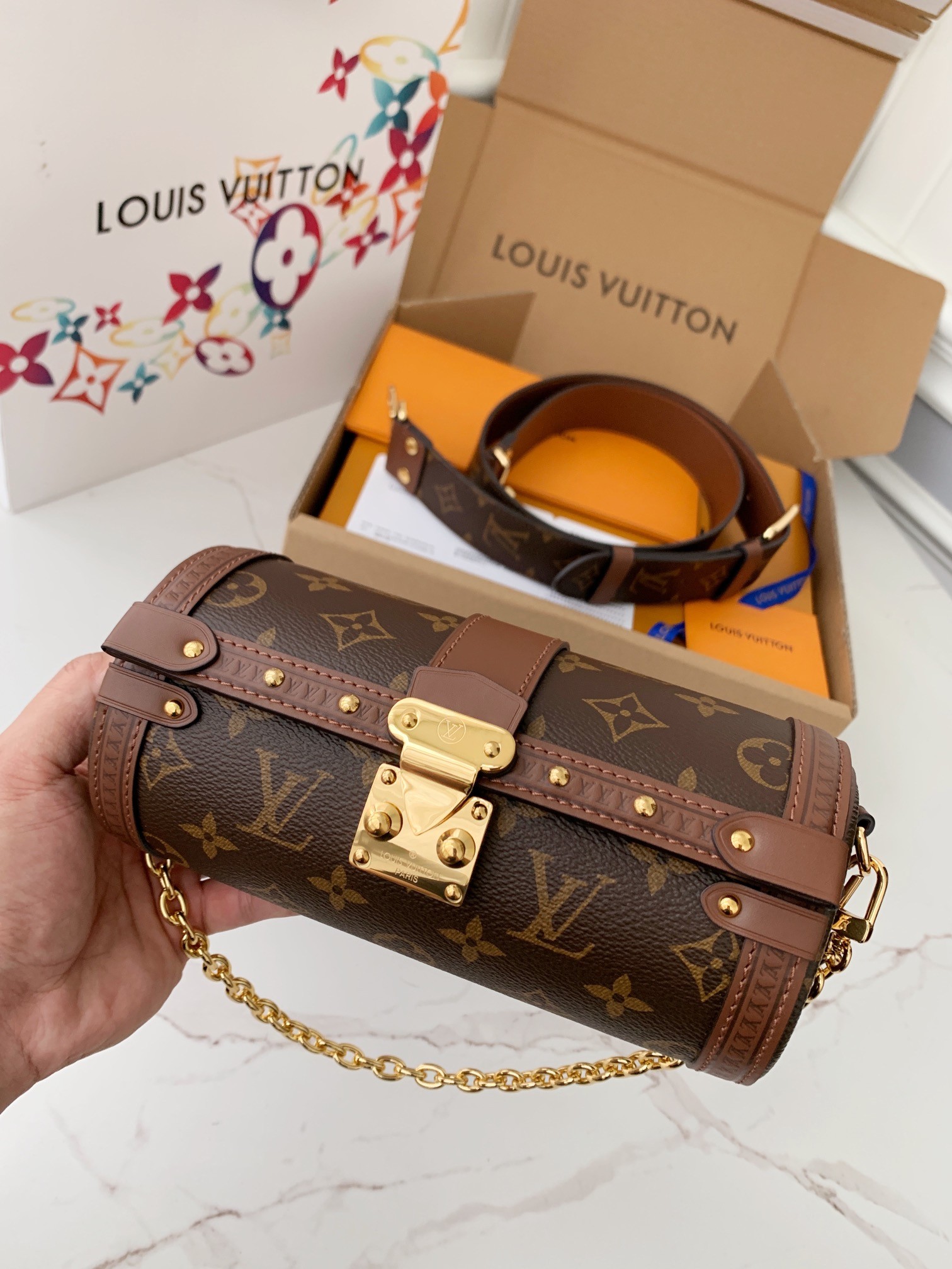 「#583」LOUIS VUITTON PAPILLON TRUNK M57835 19*9*9cm - Image 2