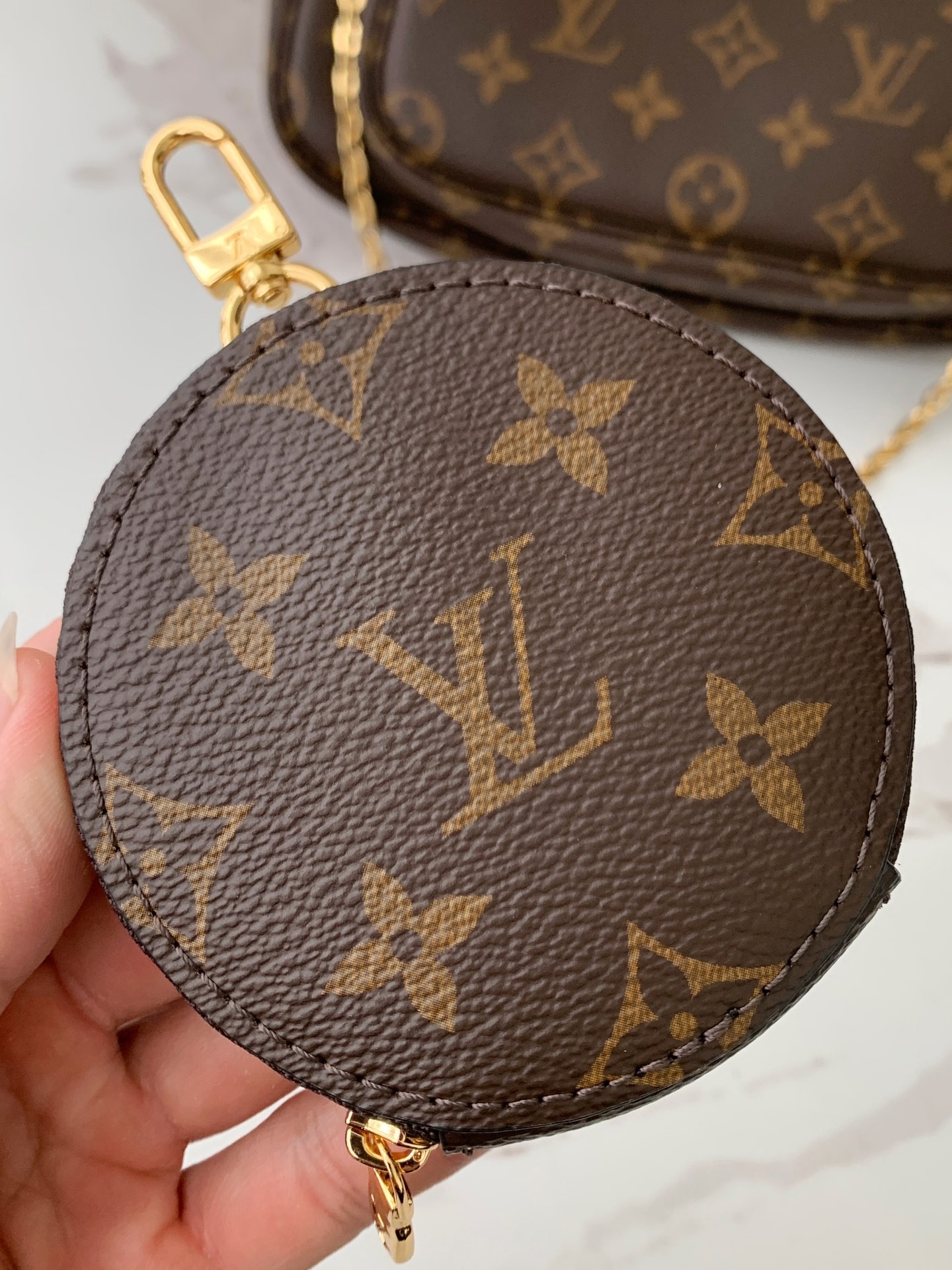 「#584」LOUIS VUITTON MULTI POCHETTE ACCESSORIES M44813 24*13.5*4cm - Image 4