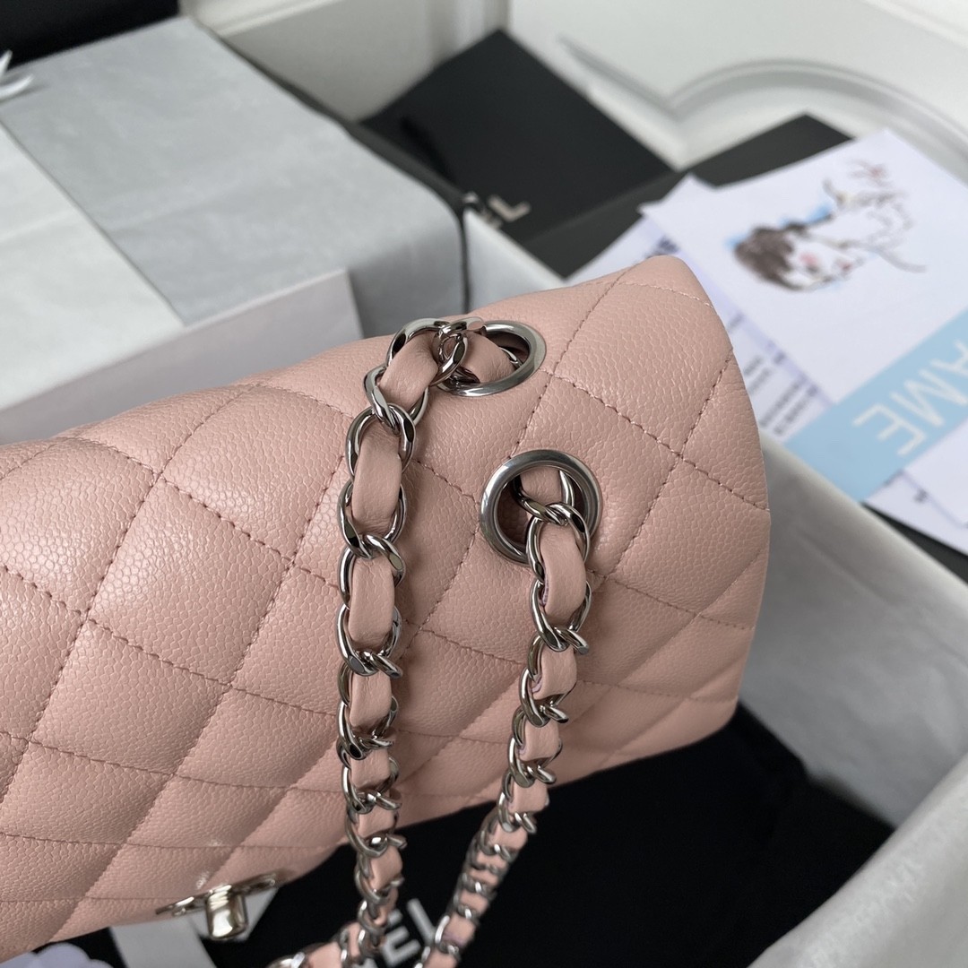 「#614」 Chane1 Classic Flap Bag Size: 15.5x25.5x6.5cm - Image 3