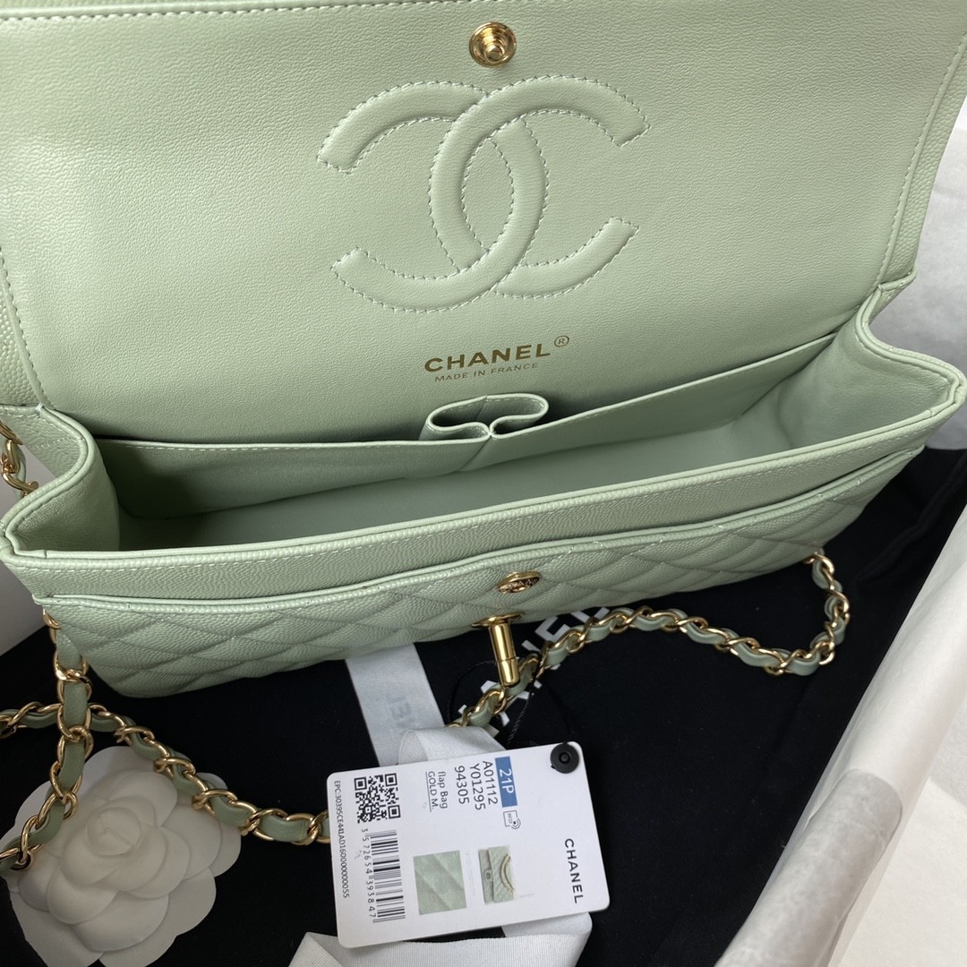 「#619」 Chane1 Classic Flap Bag Size: 15.5x25.5x6.5cm - Image 4