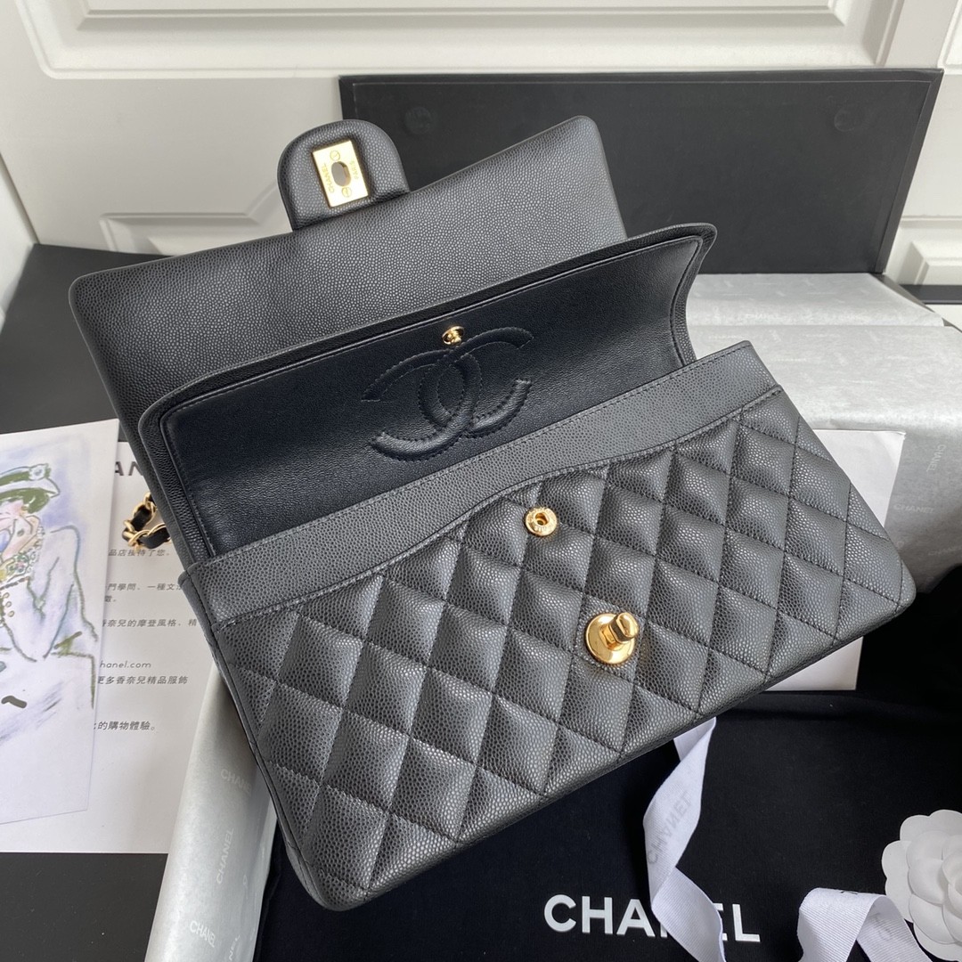 「#624」 Chane1 Classic Flap Bag Size: 15.5x25.5x6.5cm - Image 4