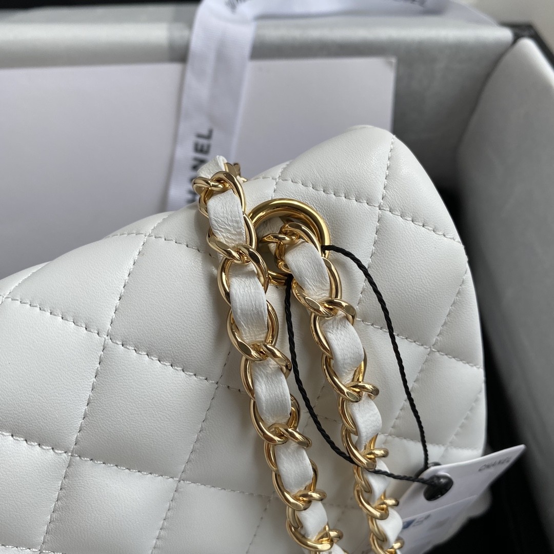 「#631」 Chane1 Classic Flap Bag Size: 15.5x25.5x6.5cm - Image 4