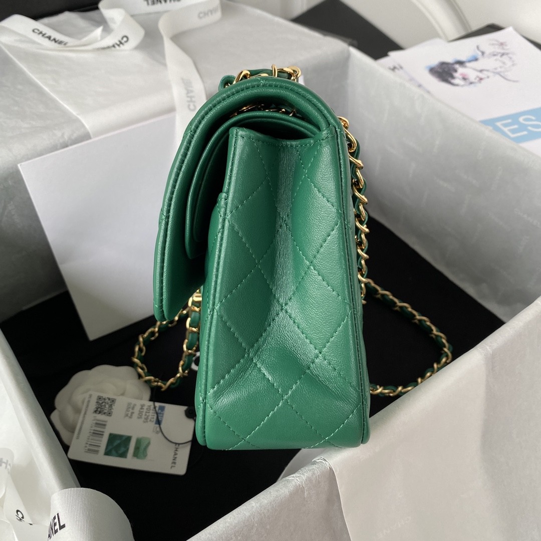 「#635」 Chane1 Classic Flap Bag Size: 15.5x25.5x6.5cm - Image 4