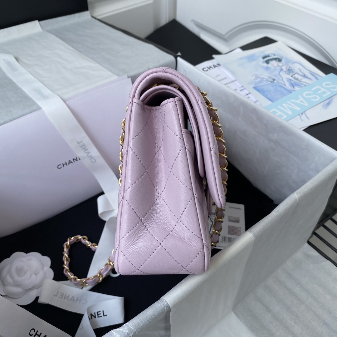 「#642」 Chane1 Classic Flap Bag Size: 15.5x25.5x6.5cm - Image 5