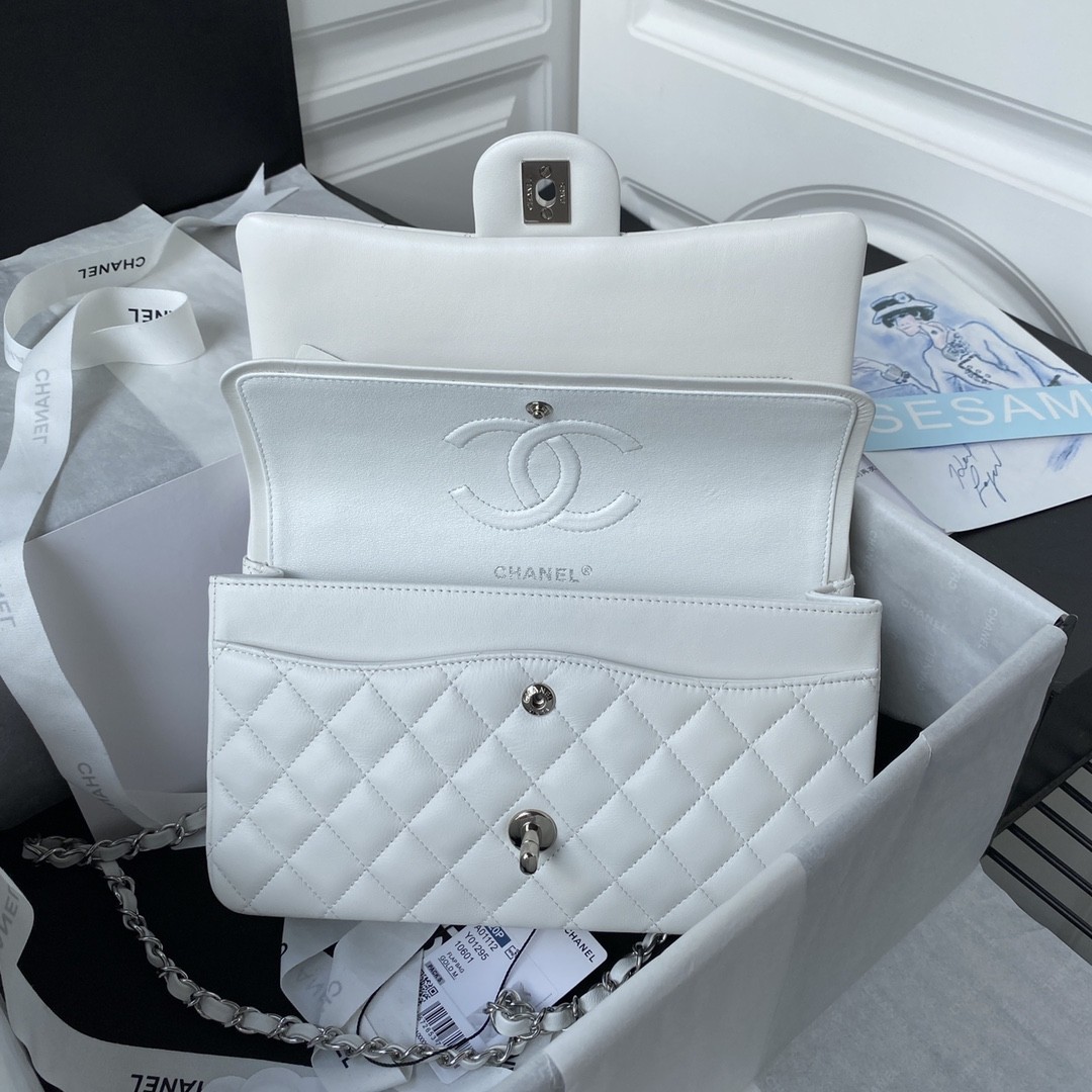 「#652」 Chane1 Classic Flap Bag Size: 15.5x25.5x6.5cm - Image 4