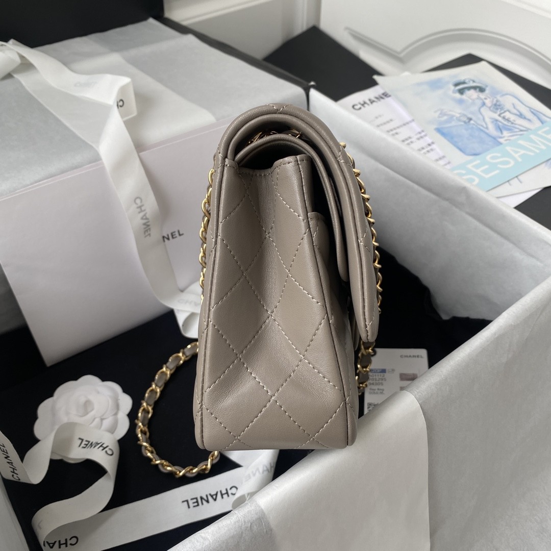 「#653」 Chane1 Classic Flap Bag Size: 15.5x25.5x6.5cm - Image 4