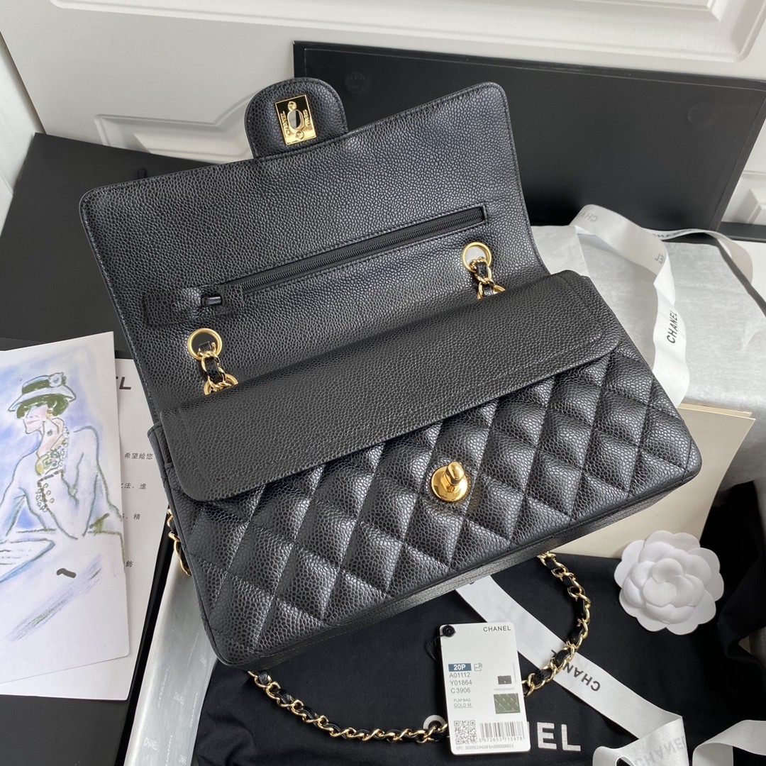 「#656」 Chane1 Classic Flap Bag Size: 15.5x25.5x6.5cm - Image 4