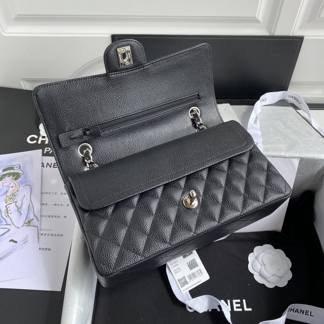 「#657」 Chane1 Classic Flap Bag Size: 15.5x25.5x6.5cm - Image 5