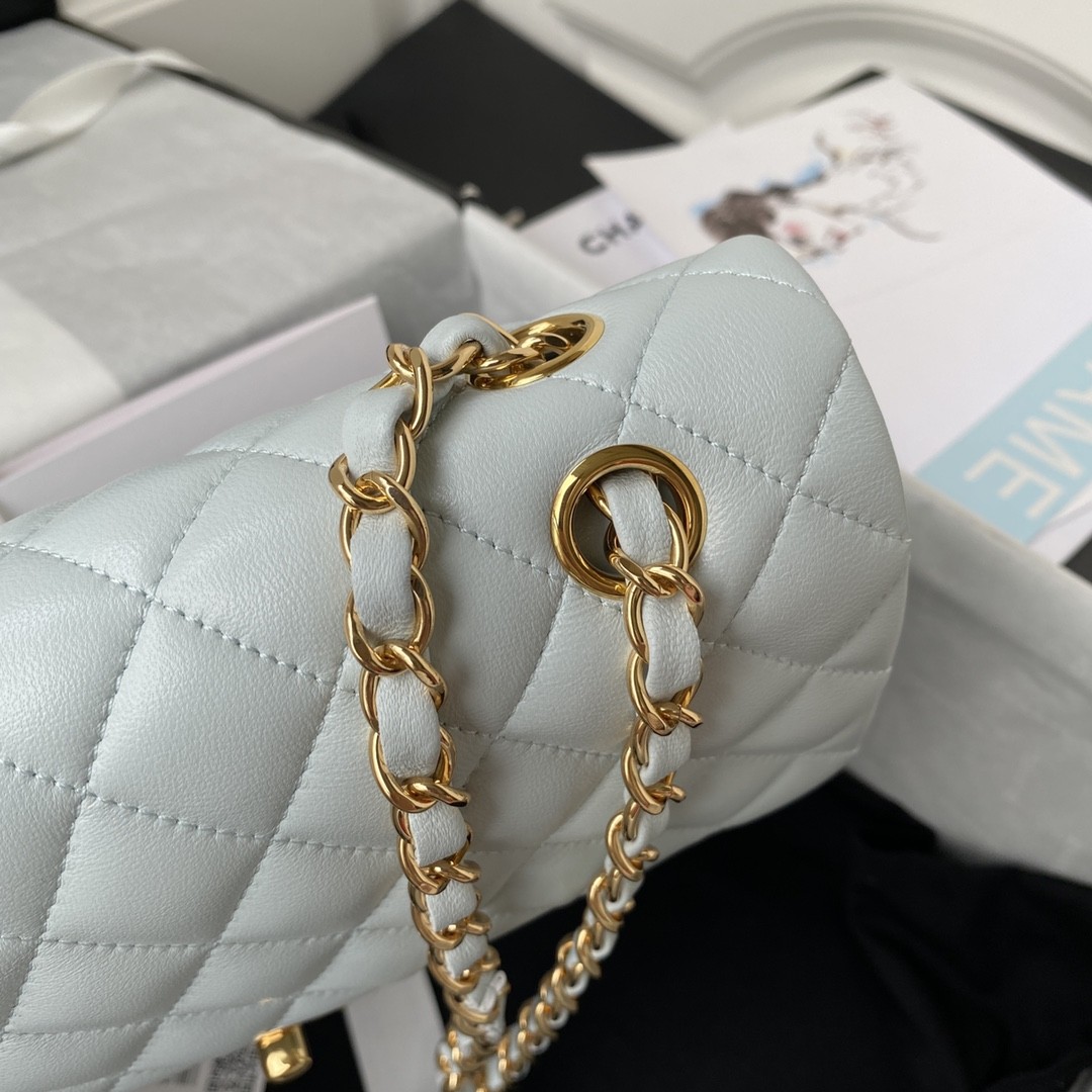 「#673」 Chane1 Classic Flap Bag Size: 15.5x25.5x6.5cm - Image 4