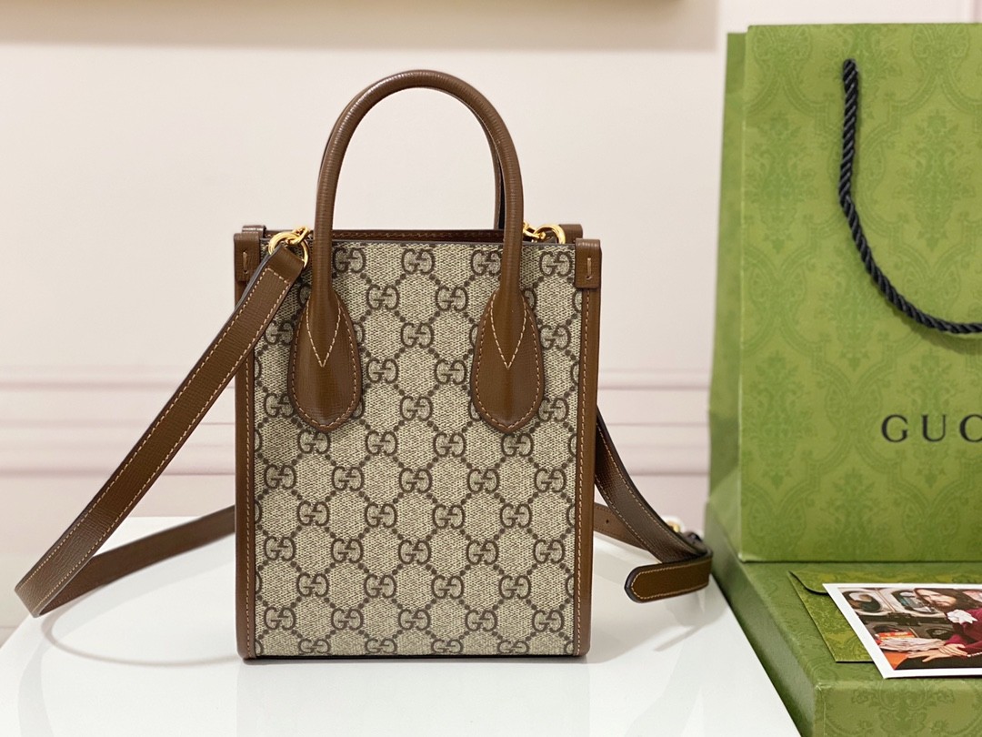 「#677」GUCCI Retro mini tote 671623 size:16*20*7cm - Image 3