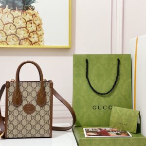 「#677」GUCCI Retro mini tote 671623 size:16*20*7cm