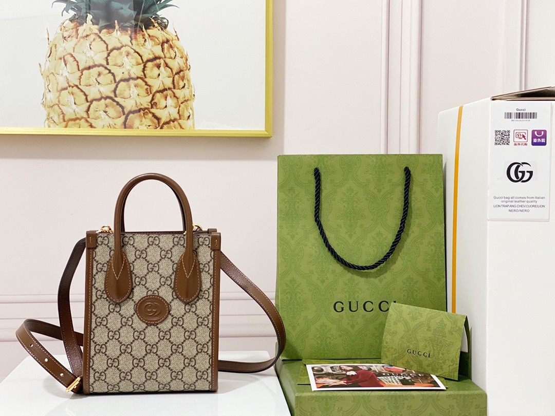 「#677」GUCCI Retro mini tote 671623 size:16*20*7cm