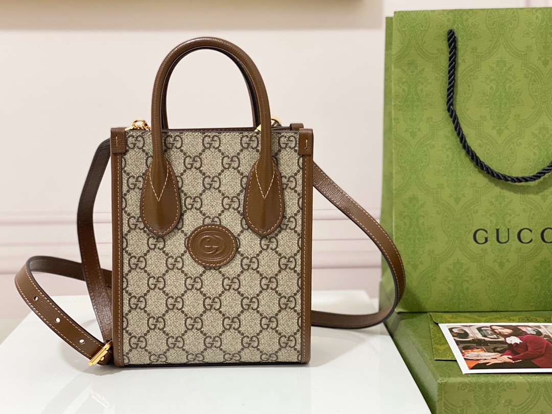 「#677」GUCCI Retro mini tote 671623 size:16*20*7cm - Image 2