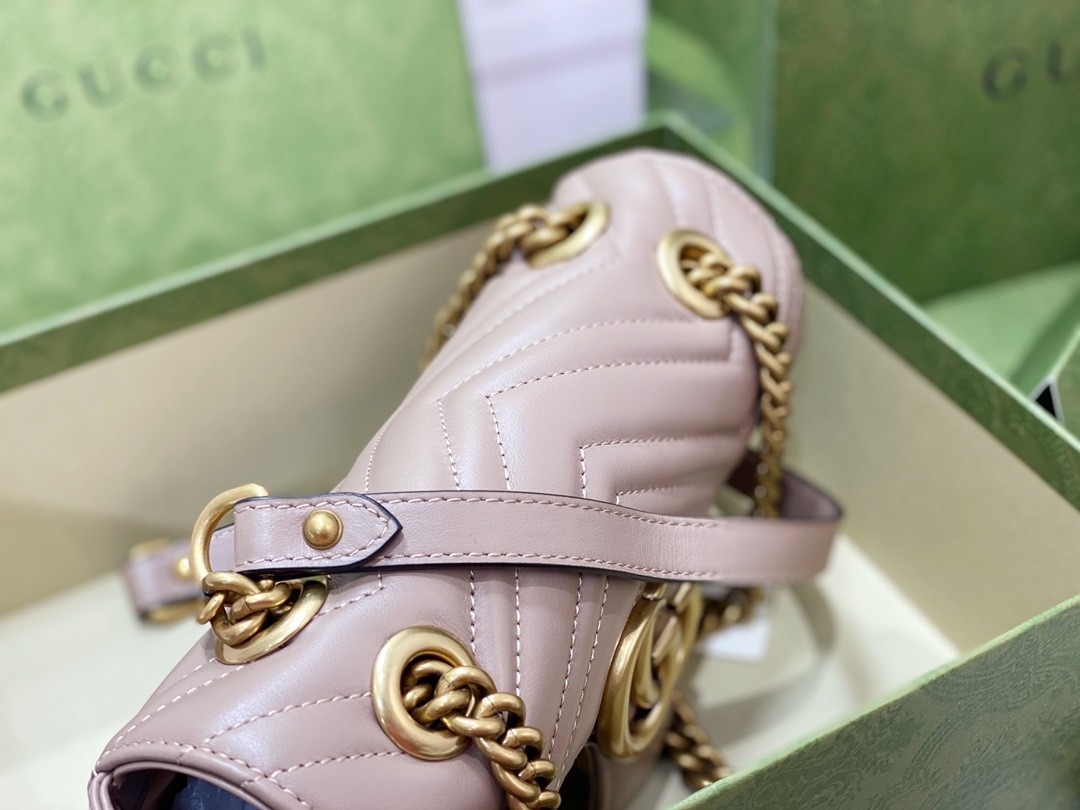 「#681」GUCCI MARMONT 446744 size:22*13*6cm - Image 4