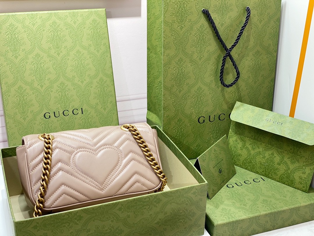 「#681」GUCCI MARMONT 446744 size:22*13*6cm - Image 5