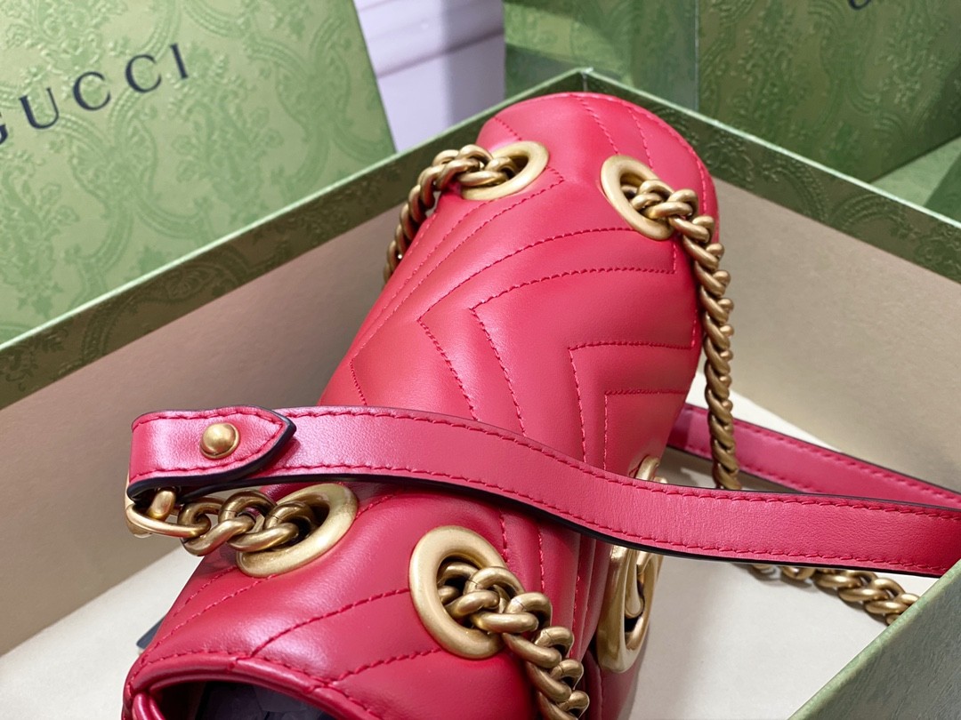 「#682」GUCCI MARMONT 446744 size:22*13*6cm - Image 4