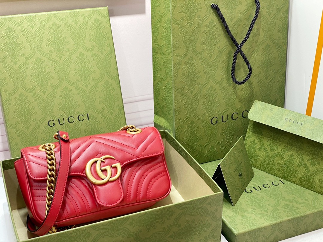 「#682」GUCCI MARMONT 446744 size:22*13*6cm