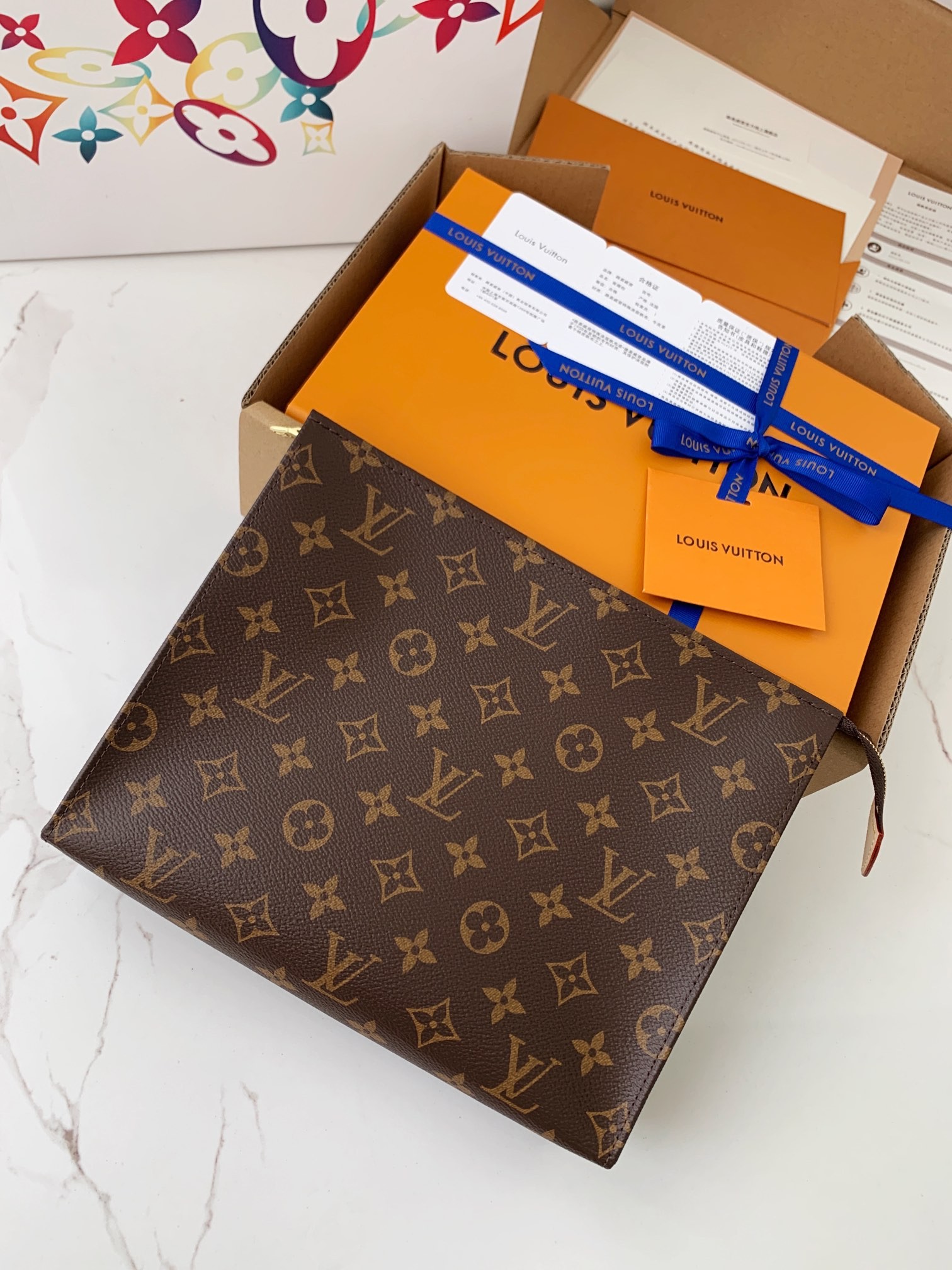 「#685」LOUIS VUITTON Tolietry Pouch 26 M47542 size:17*9.6*3.5cm