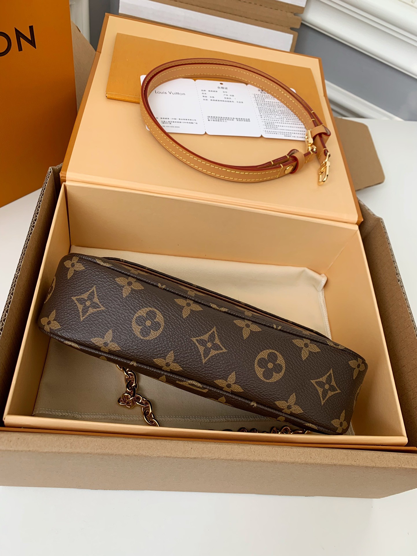 「#694」LOUIS VUITTON WALLET ON CHAIN IVY M81911 size:23.5*12*4.3cm - Image 4
