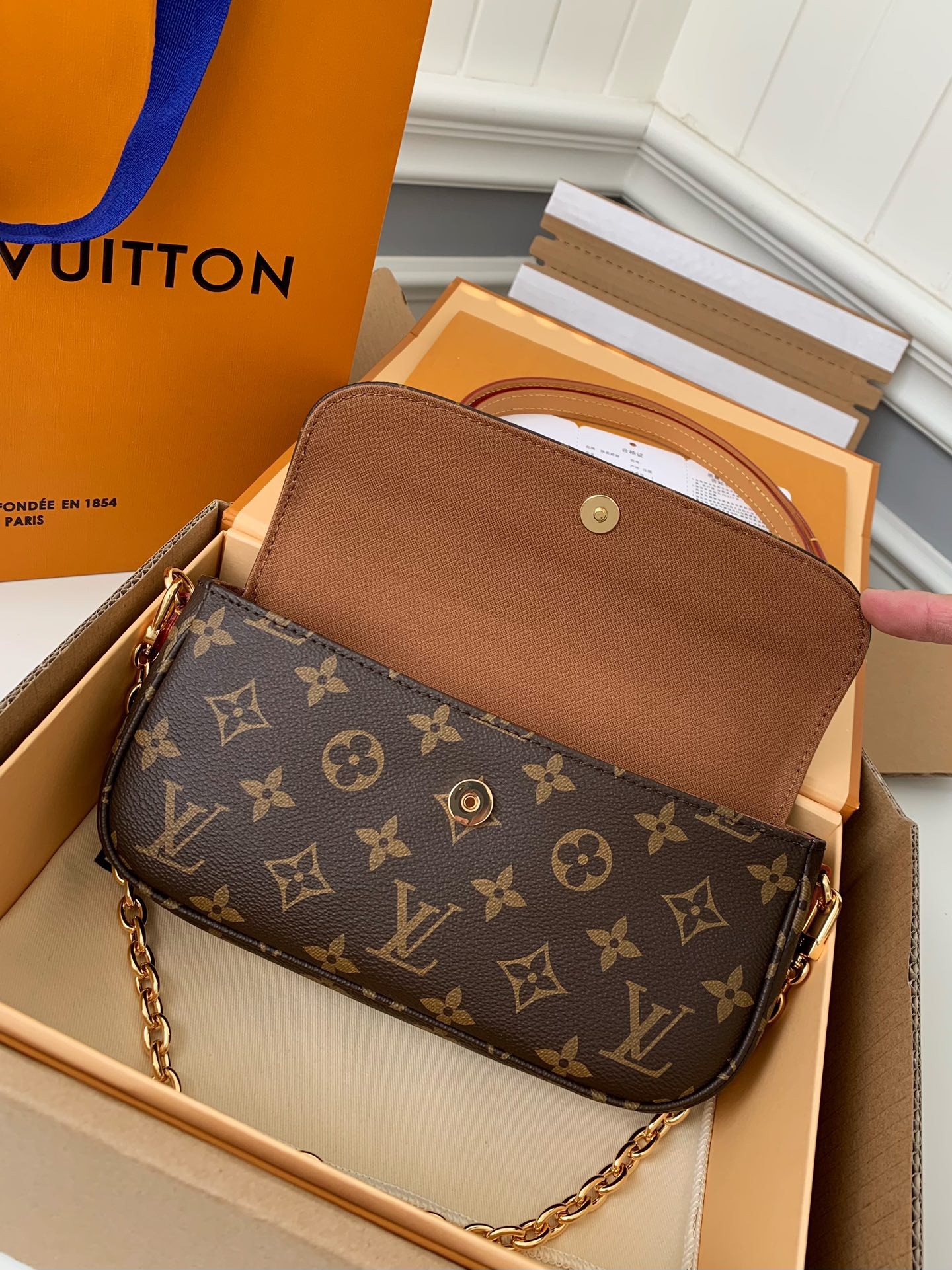 「#694」LOUIS VUITTON WALLET ON CHAIN IVY M81911 size:23.5*12*4.3cm - Image 5