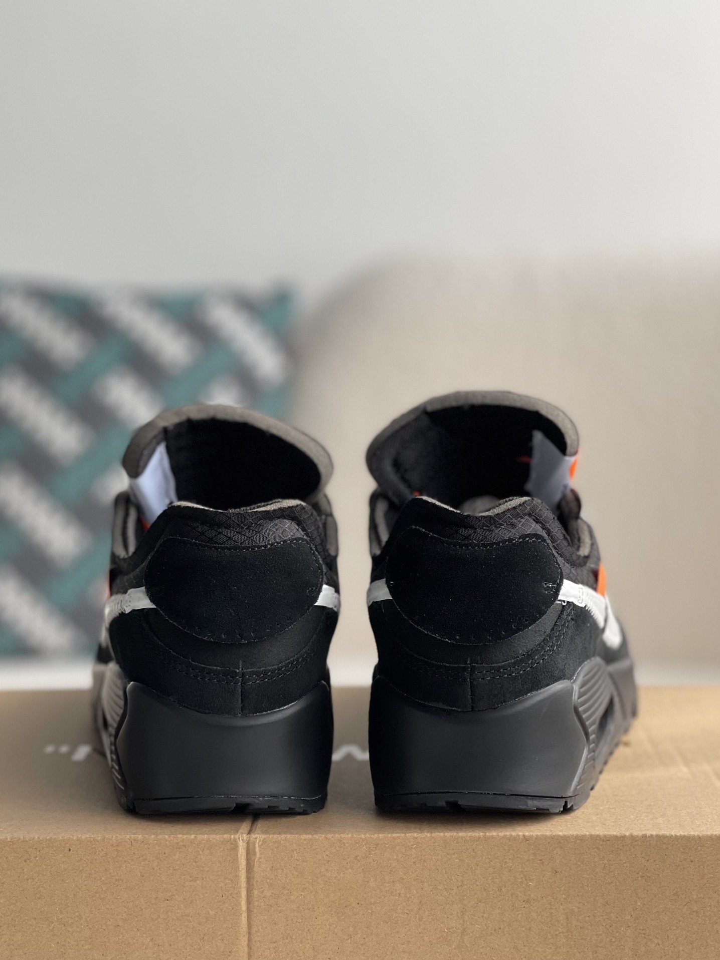「#731」Off-White × Nike Air Max 90 Black THE TEN - Image 5