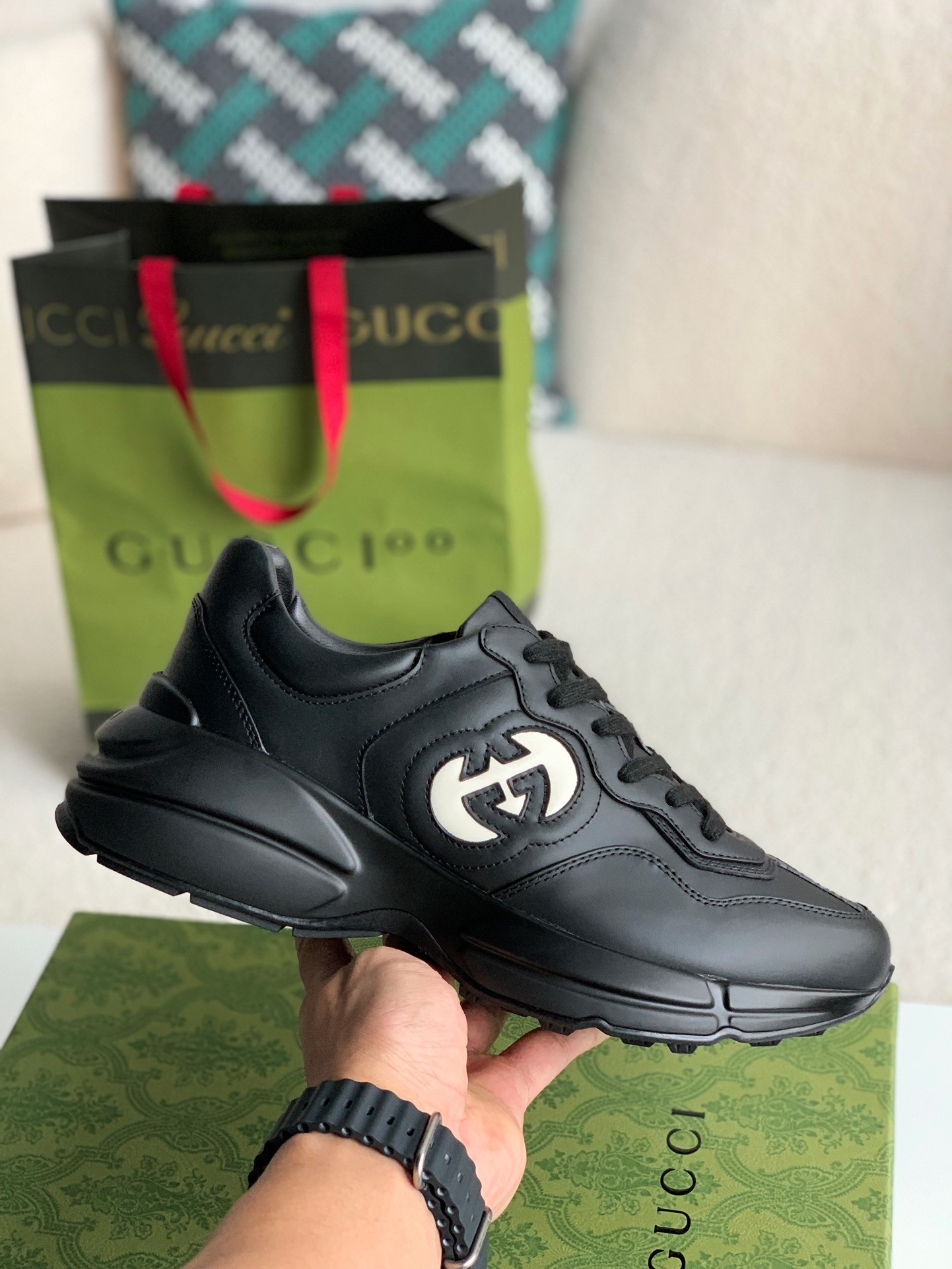 「#744」Gucci Rhyton Sneakers - Image 3