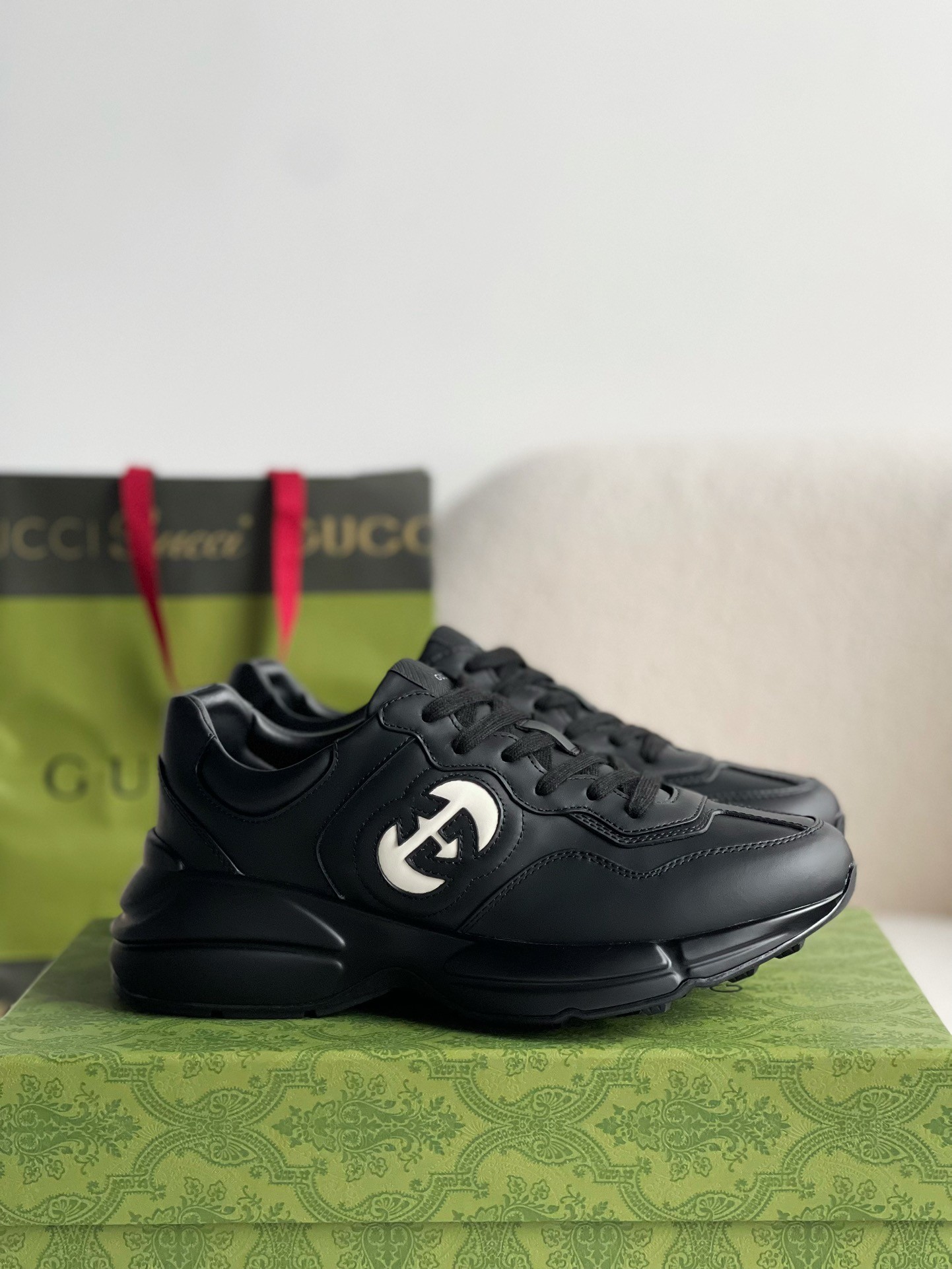 「#744」Gucci Rhyton Sneakers - Image 2