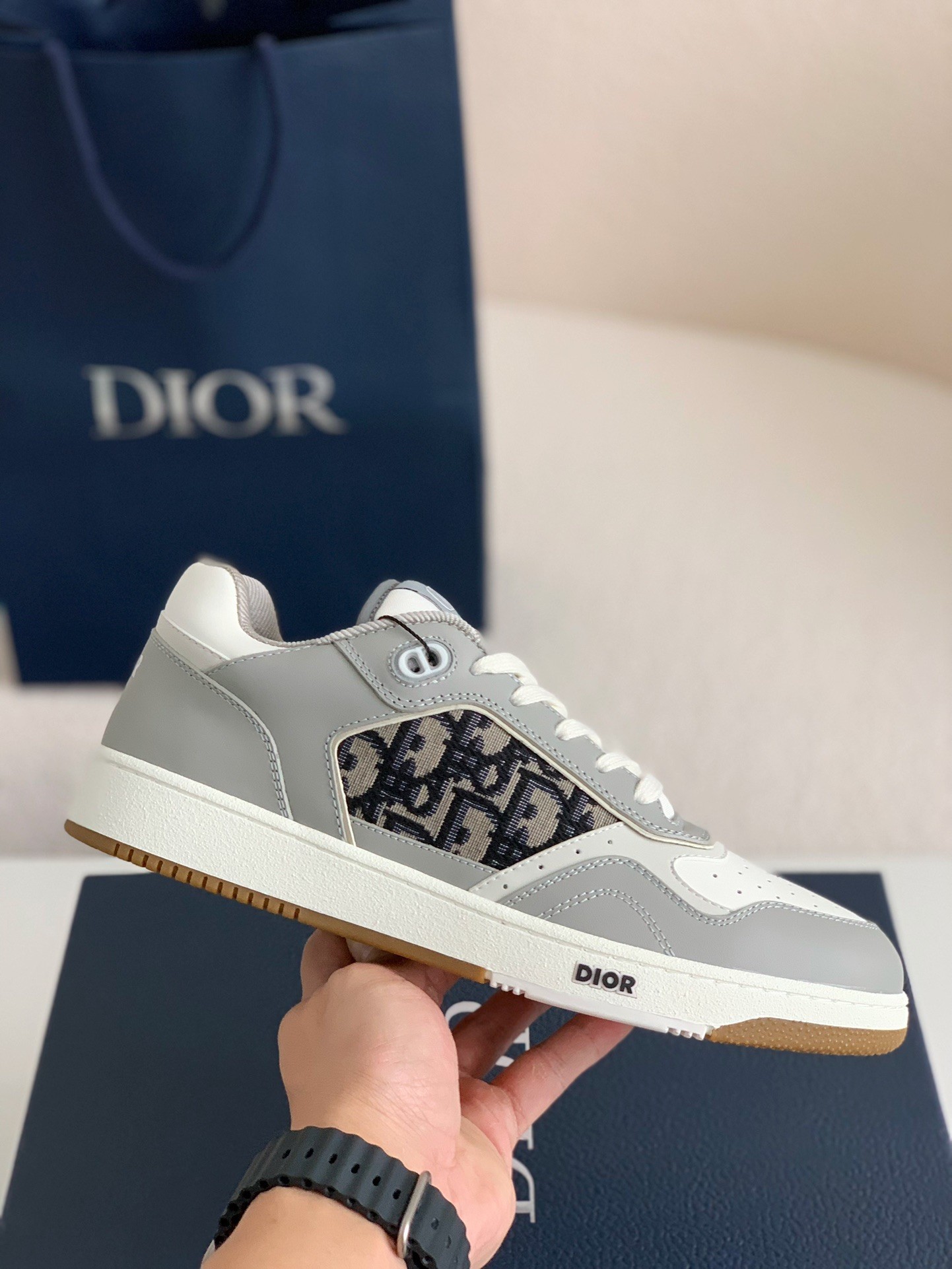 「#785」DIOR B27 Oblique Sneakers - Image 3