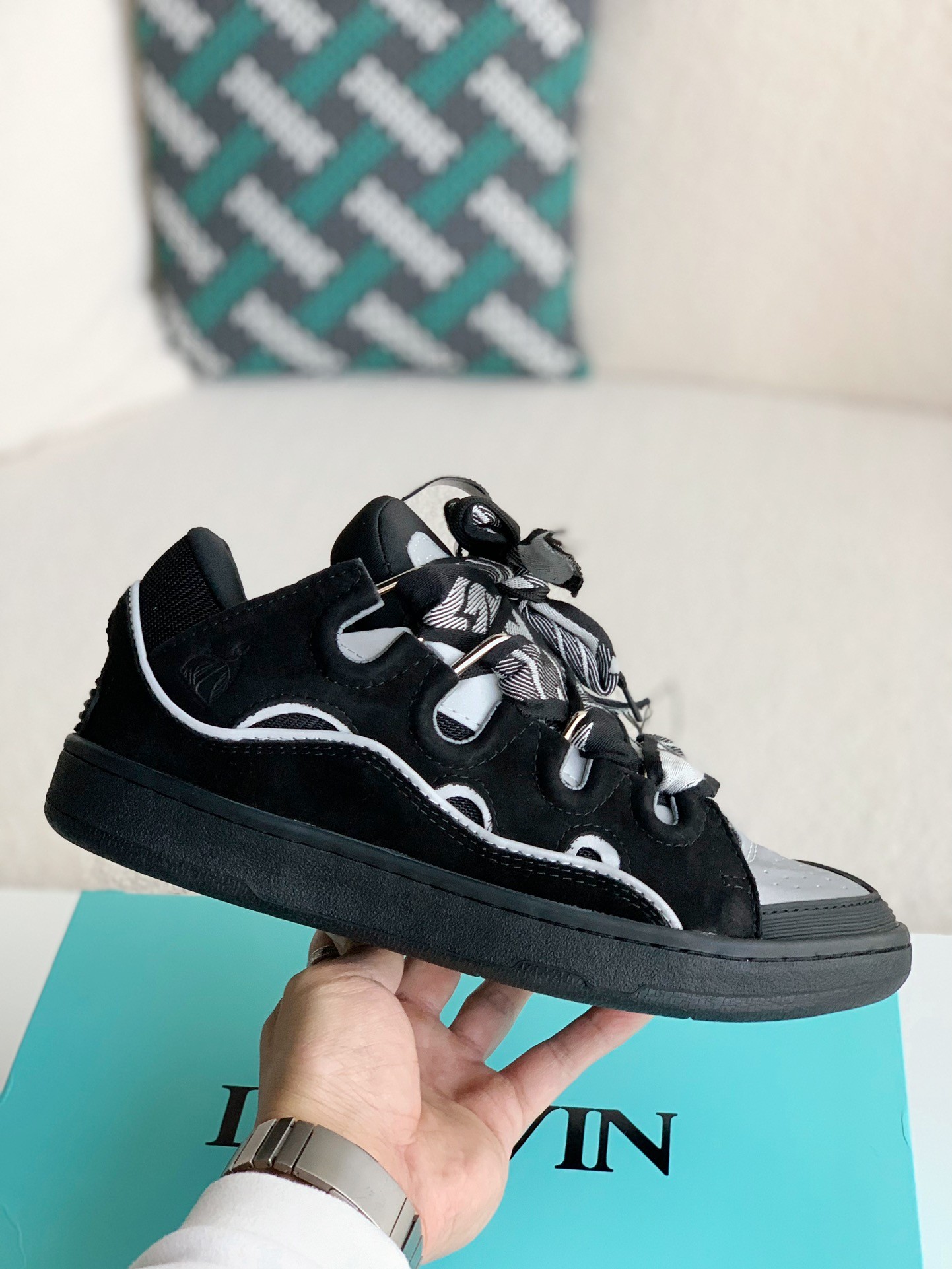 「#793」Lanvin Curb Sneaker - Image 3