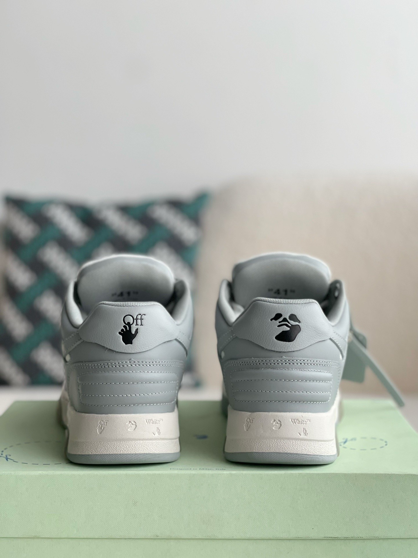 「#847」Off-White Out-Off-Office Leather sneakers - Image 4