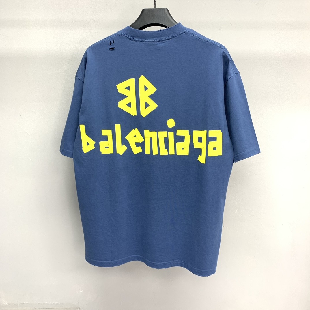 「#1158」Balenciaga Duct Tape Alphabet T-shirt - Image 3