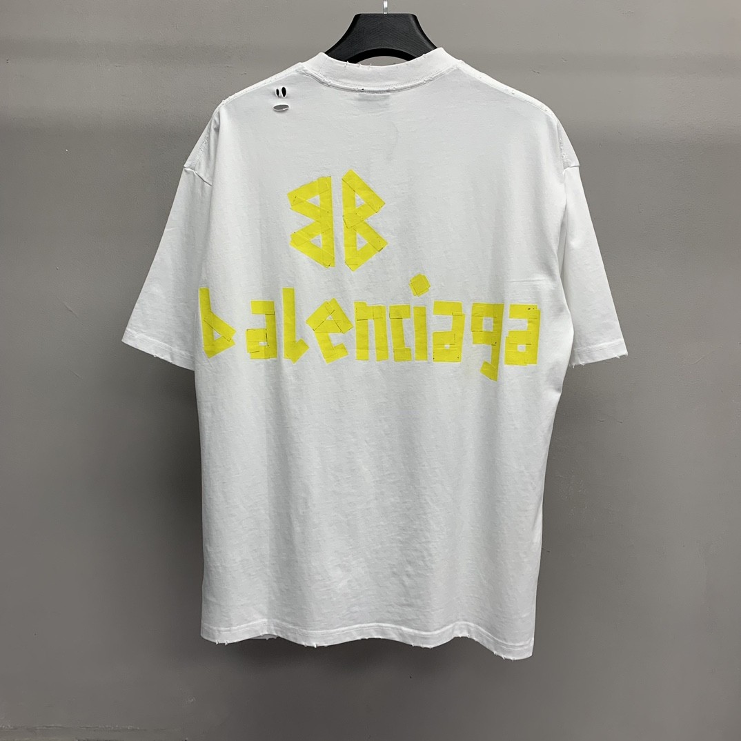 「#1159」Balenciaga Duct Tape Alphabet T-shirt - Image 3