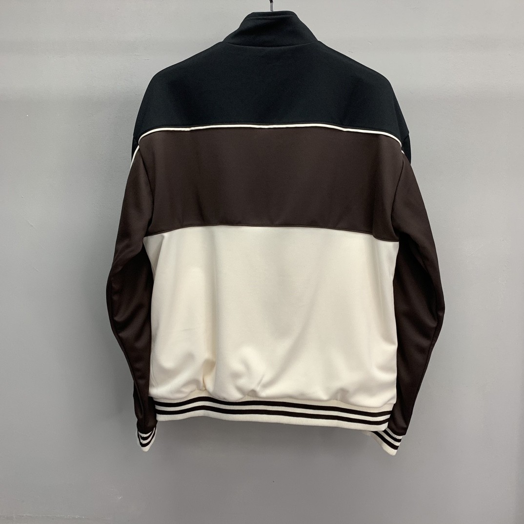 「#1160」Balenciaga color college wind zipper jacket - Image 4