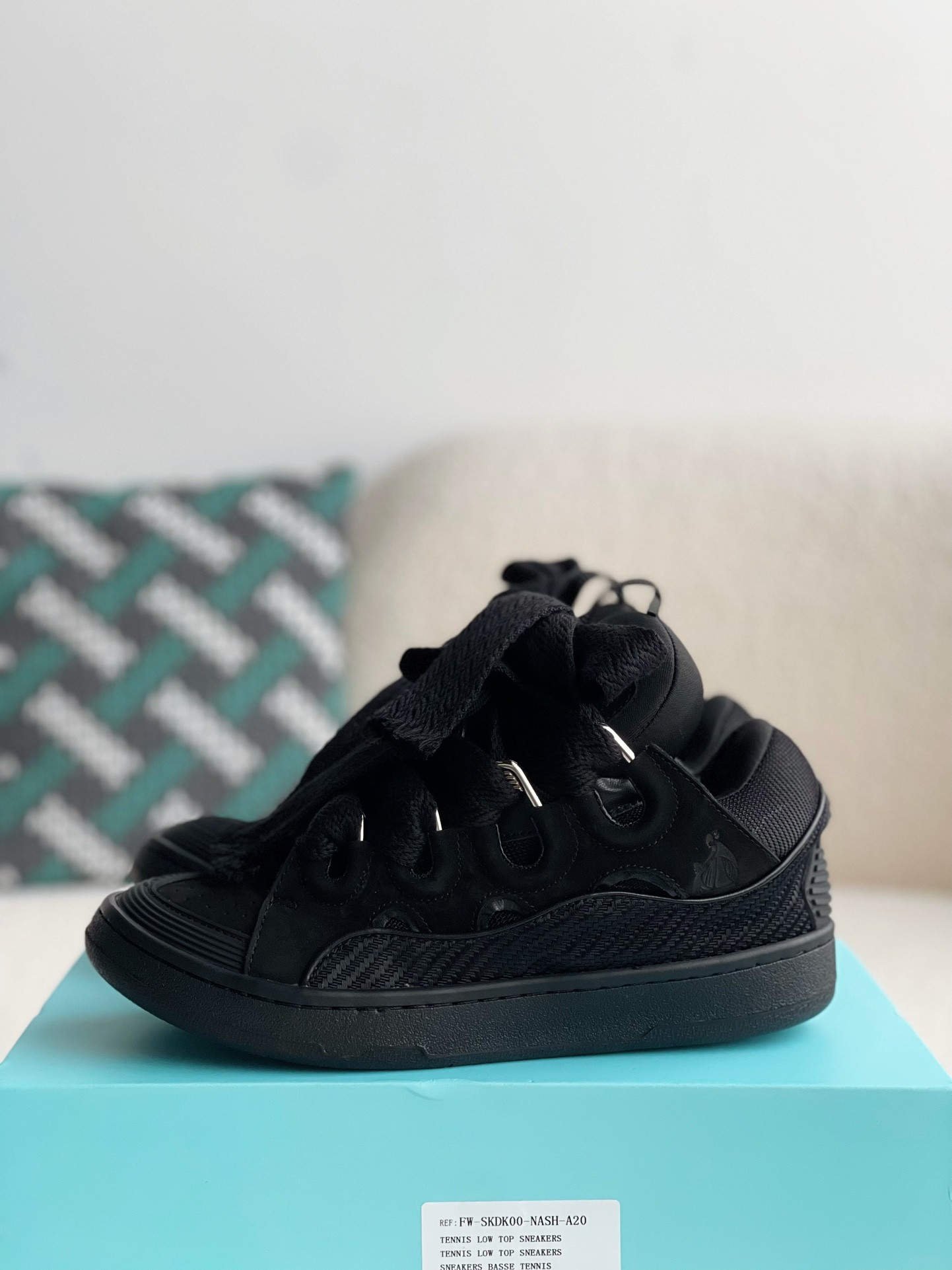 「#1173」Lanvin Curb Sneaker - Image 2