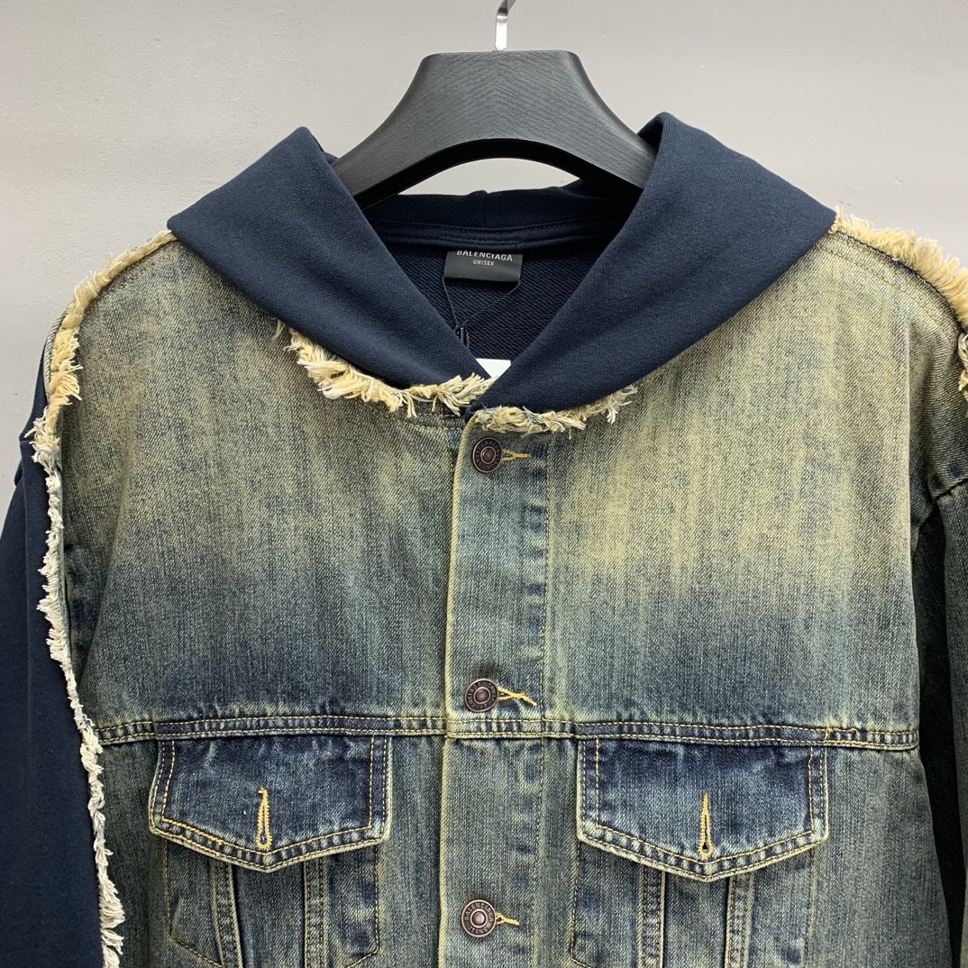 「#1178」Balenciaga patchwork denim jacket - Image 2