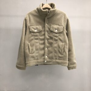 「#1185」Balenciaga lettered lambswool jacket