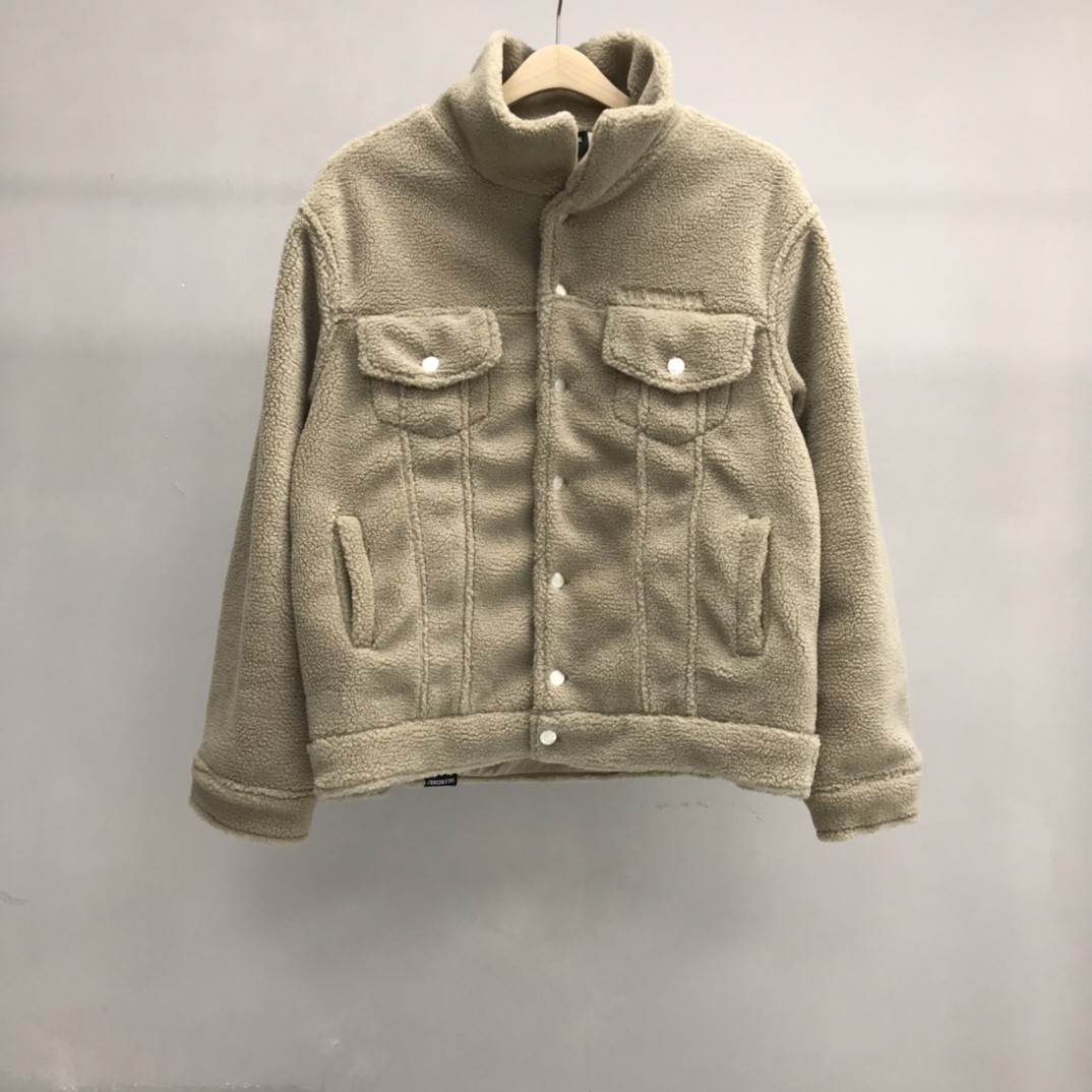 「#1185」Balenciaga lettered lambswool jacket