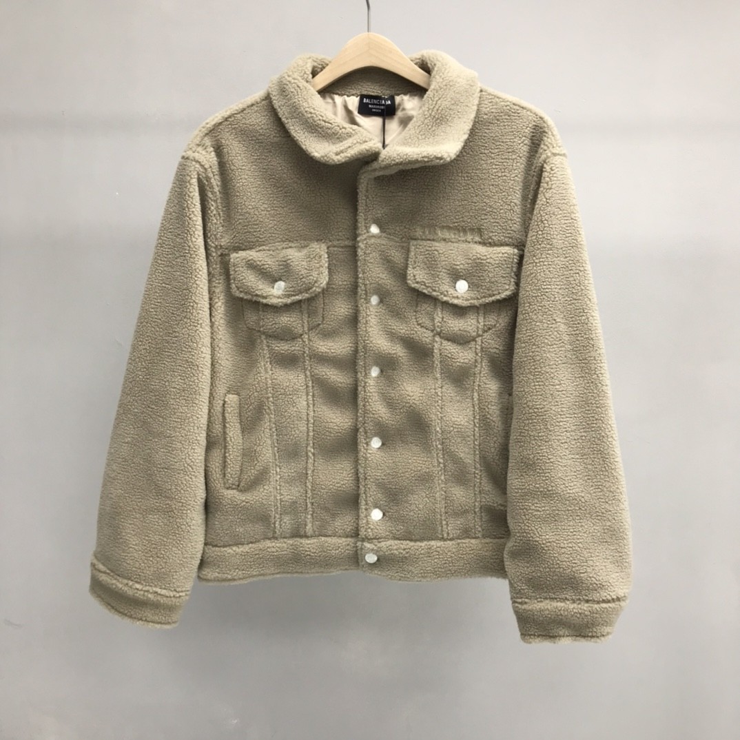 「#1185」Balenciaga lettered lambswool jacket - Image 2