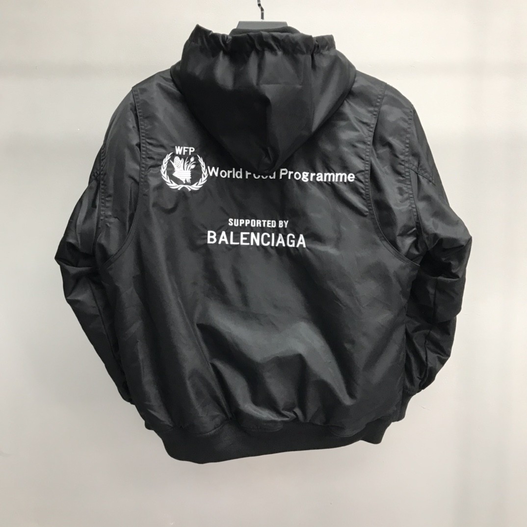 「#1186」Balenciaga world grain wheat logo cotton jacket - Image 3