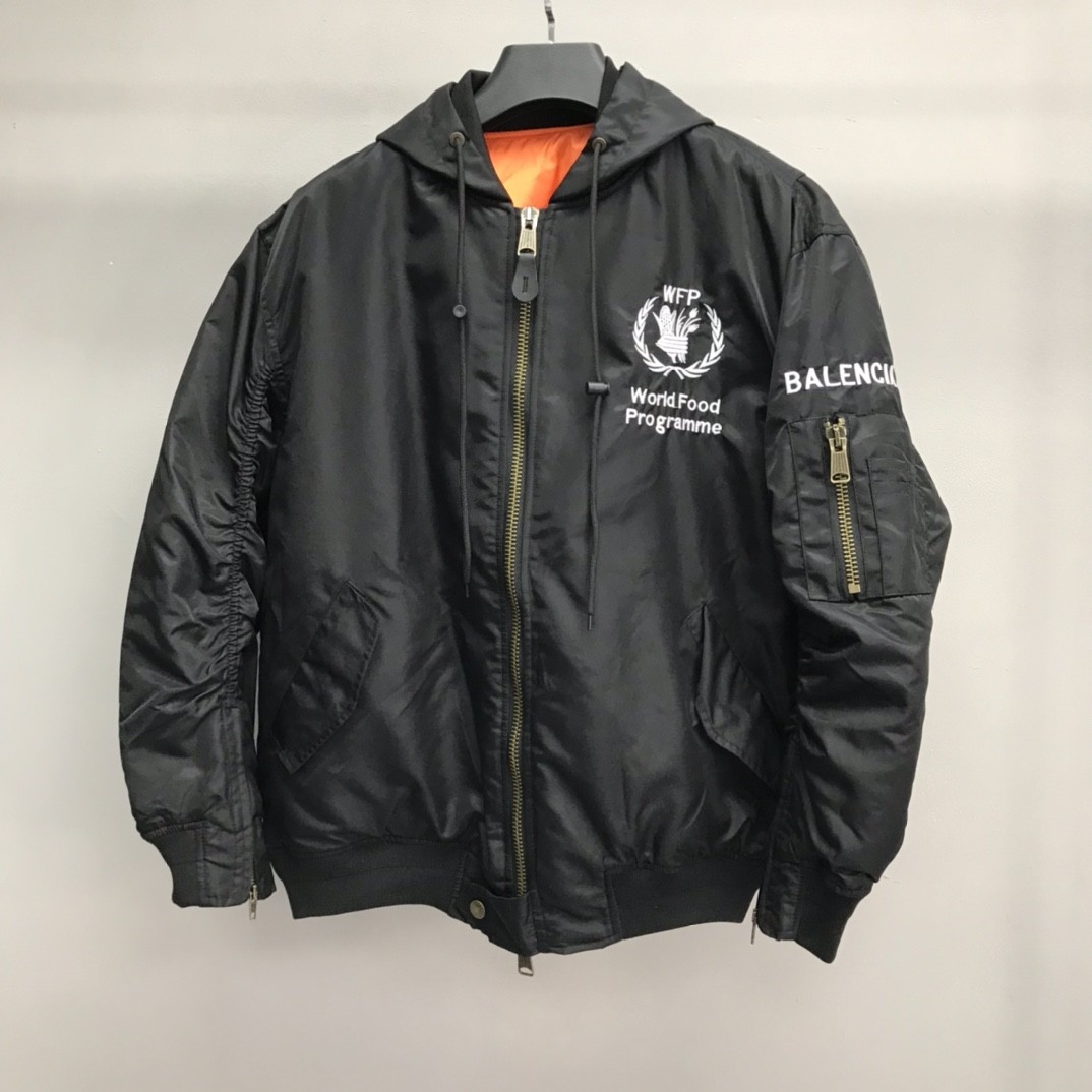 「#1186」Balenciaga world grain wheat logo cotton jacket