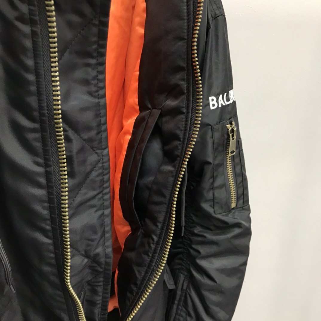 「#1186」Balenciaga world grain wheat logo cotton jacket - Image 5