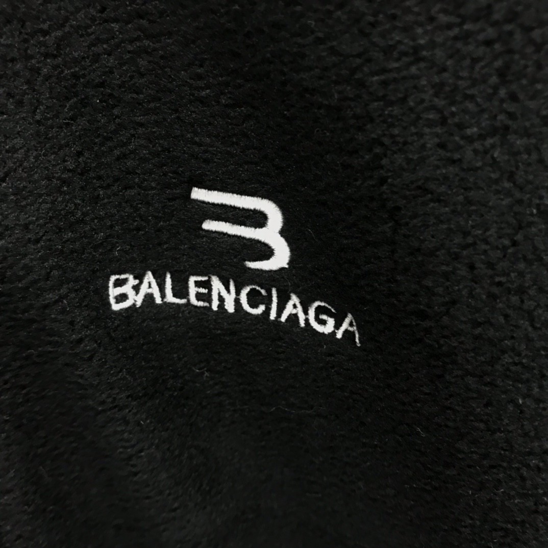 「#1187」Balenciaga fleece striped double hook jacket - Image 5