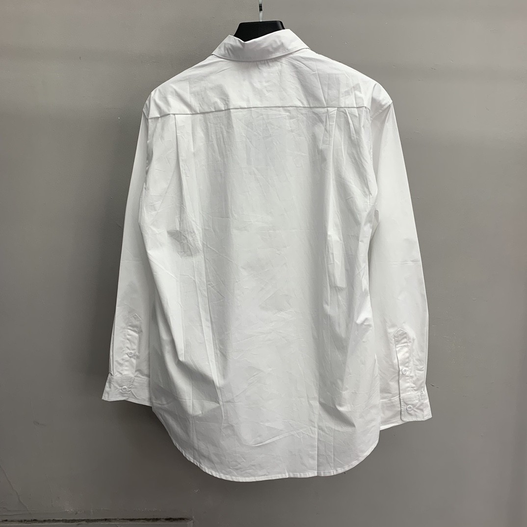 「#1205」Balenciaga neckline monogrammed long sleeve shirt - Image 3