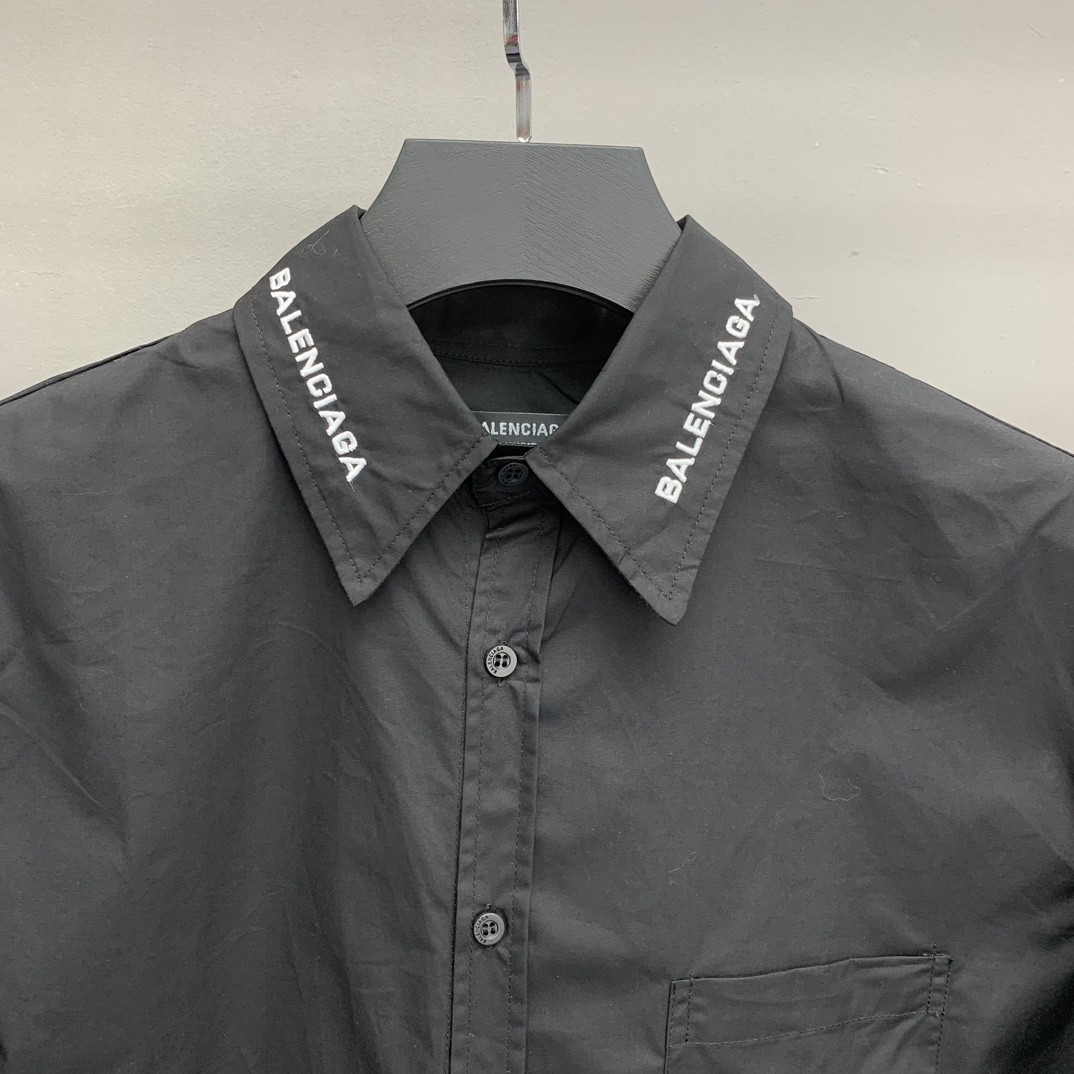 「#1206」Balenciaga neckline monogrammed long sleeve shirt - Image 2