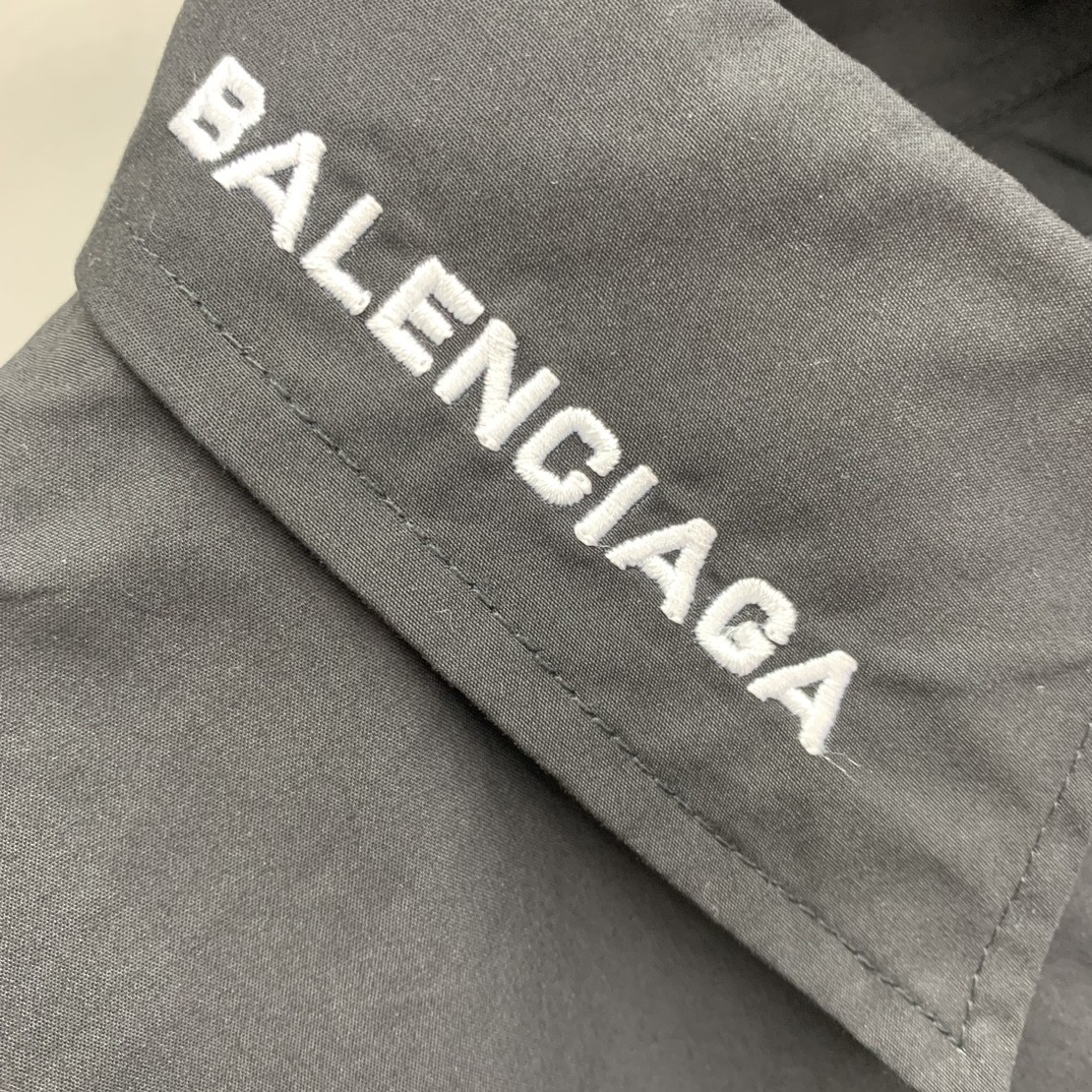 「#1206」Balenciaga neckline monogrammed long sleeve shirt - Image 5