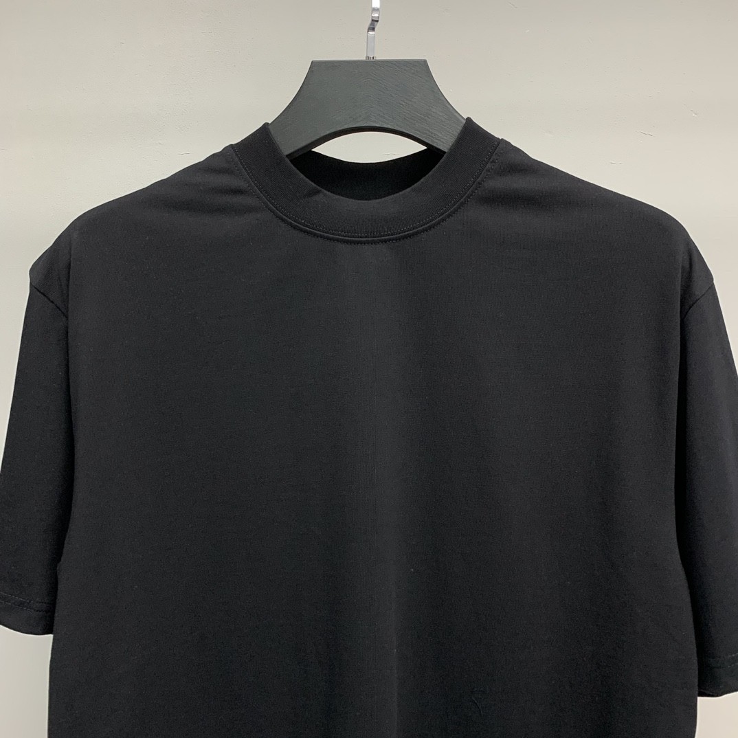 「#1216」Paris royal crown hot diamond short sleeve t-shirt - Image 3